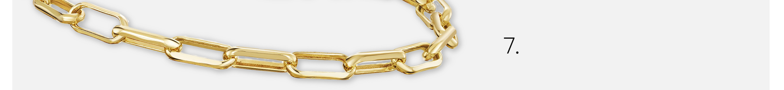 9ct Yellow Gold Paper Chain Bracelet