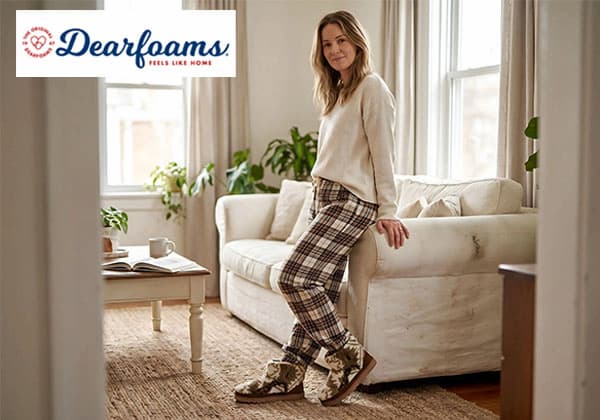 Dearfoams Womens Comfortable Whitney Teddy Bootie Slippers