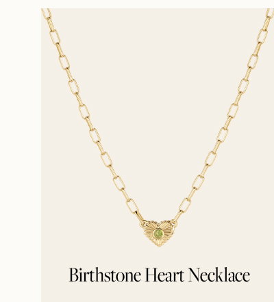 Birthstone Heart Necklace