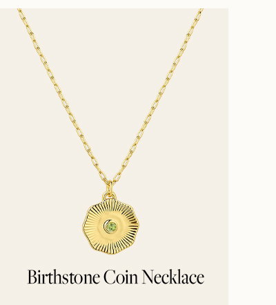 Birthstone Coin Necklace