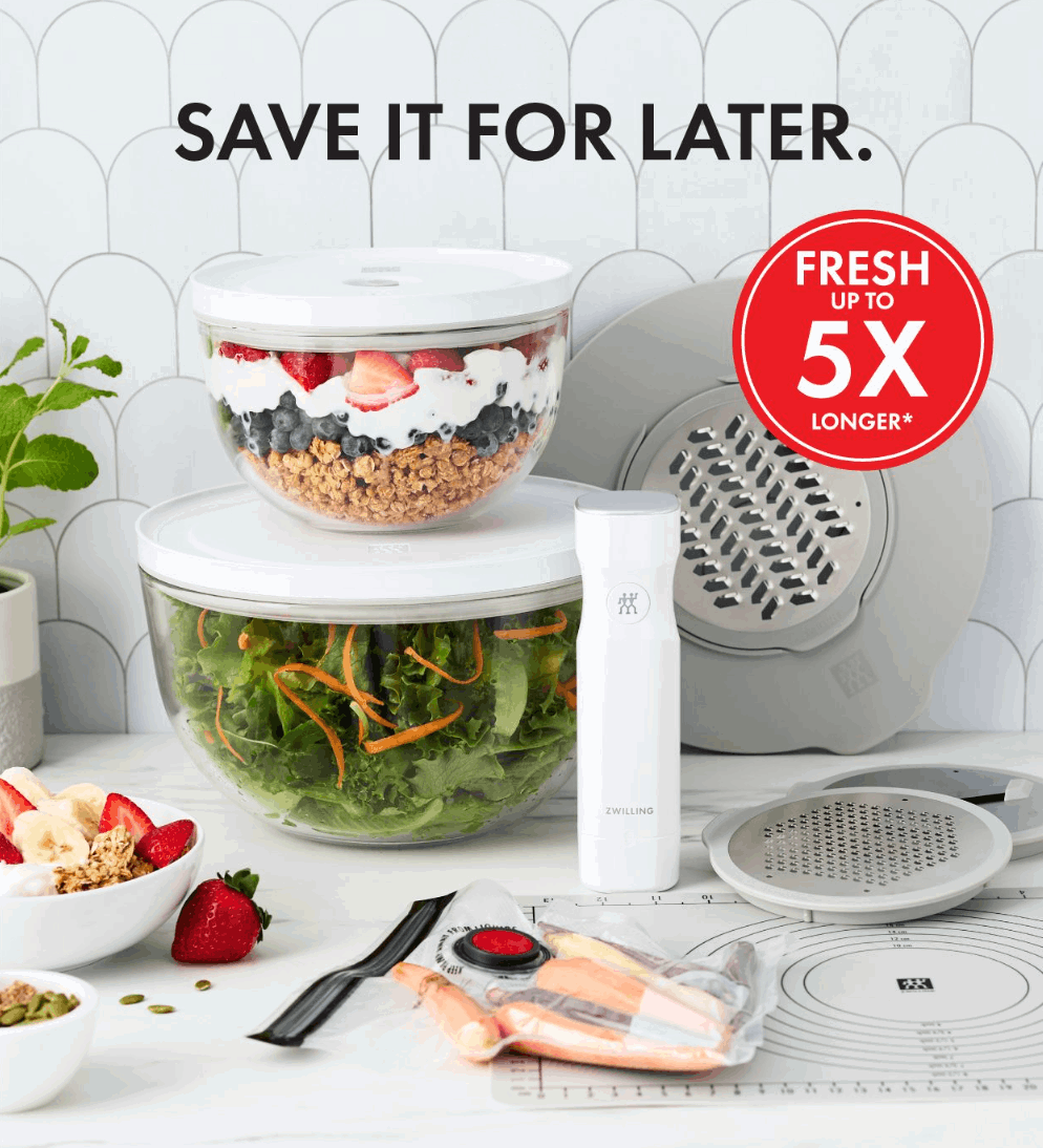 Keep your food fresh for up to 5x longer!