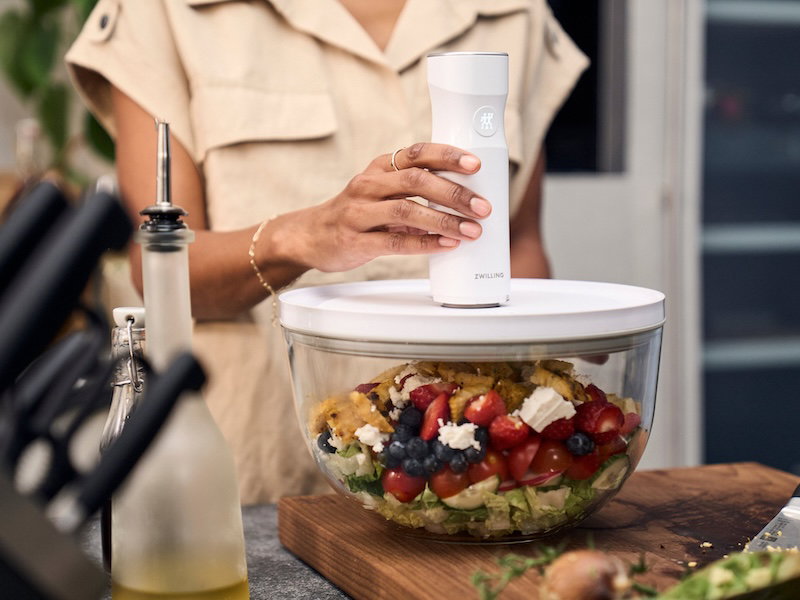 Store your food in vacuum-sealed bowls.