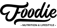 Foodie logo — black script wordmark with small subtitle reading "Nutrition & Lifestyle"