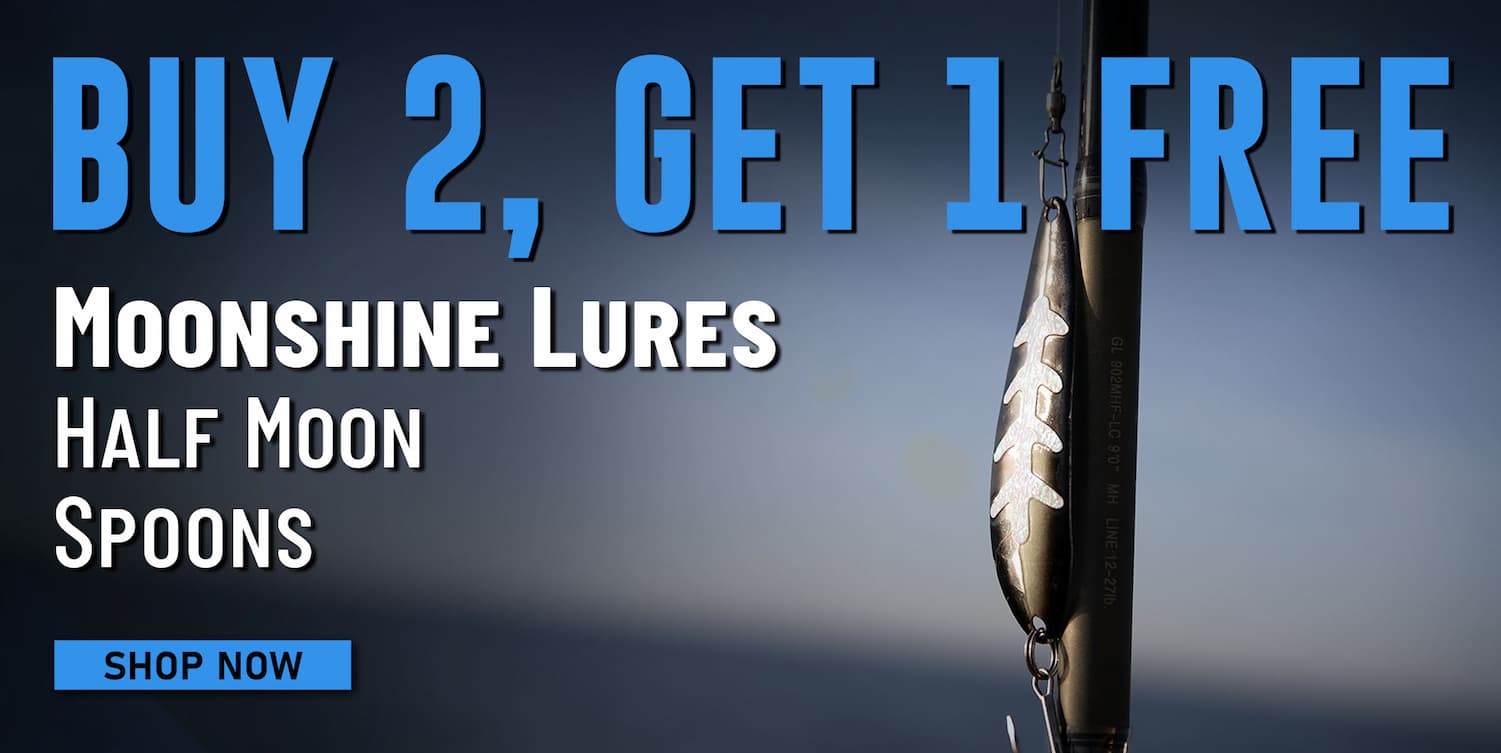 Buy 2, Get 1 Free Moonshine Lures Half Moon Spoons Shop Now