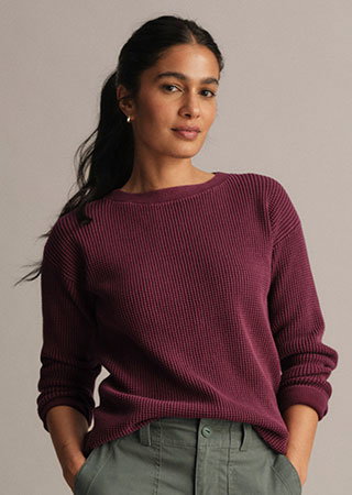 Sunwashed Waffle Sweaters