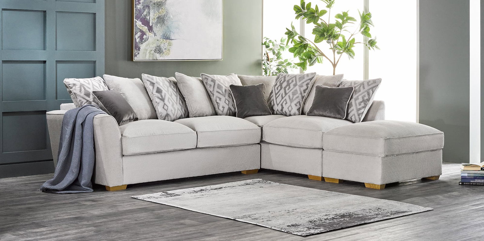 Nebraska Corner Pillow Back Sofa Left Hand