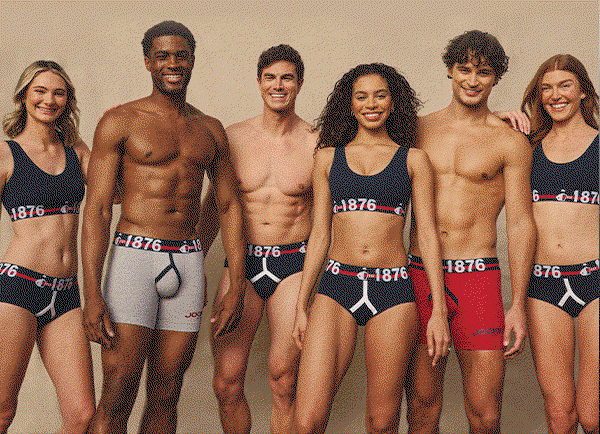 Animating GIF of models in Jockey 1876 underwear