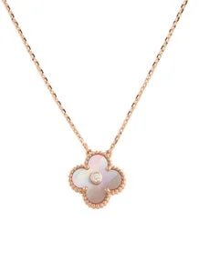 2025 Limited Edition Mother of Pearl Vintage Alhambra Pendant Necklace