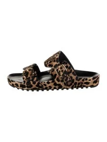 Ponyhair Animal Print Slides