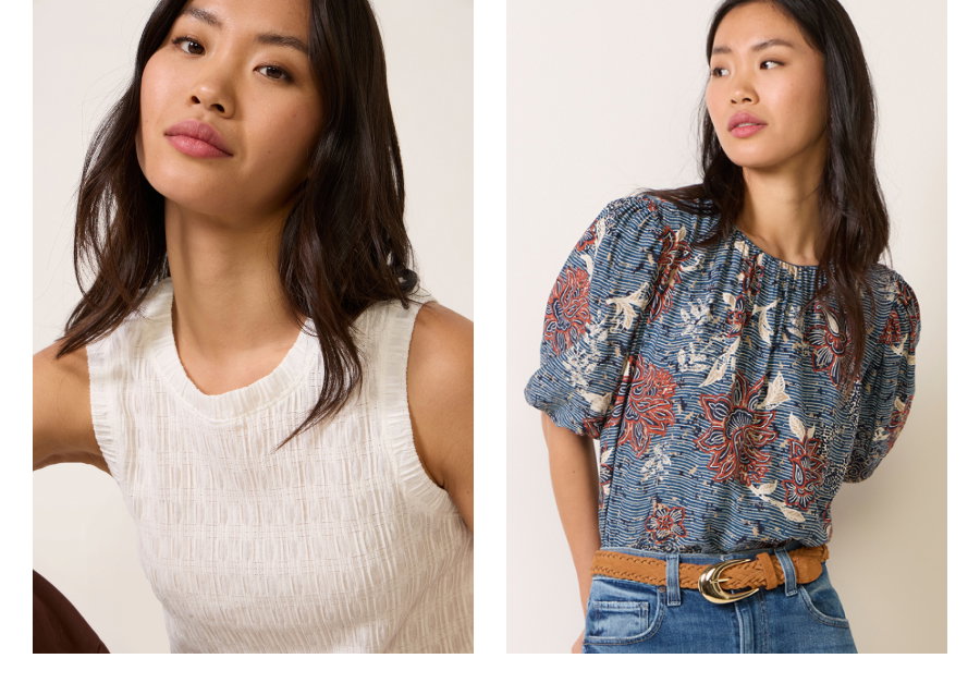 Grid of images of hot new looks for late summer/pre-fall. Now at EVEREVE.