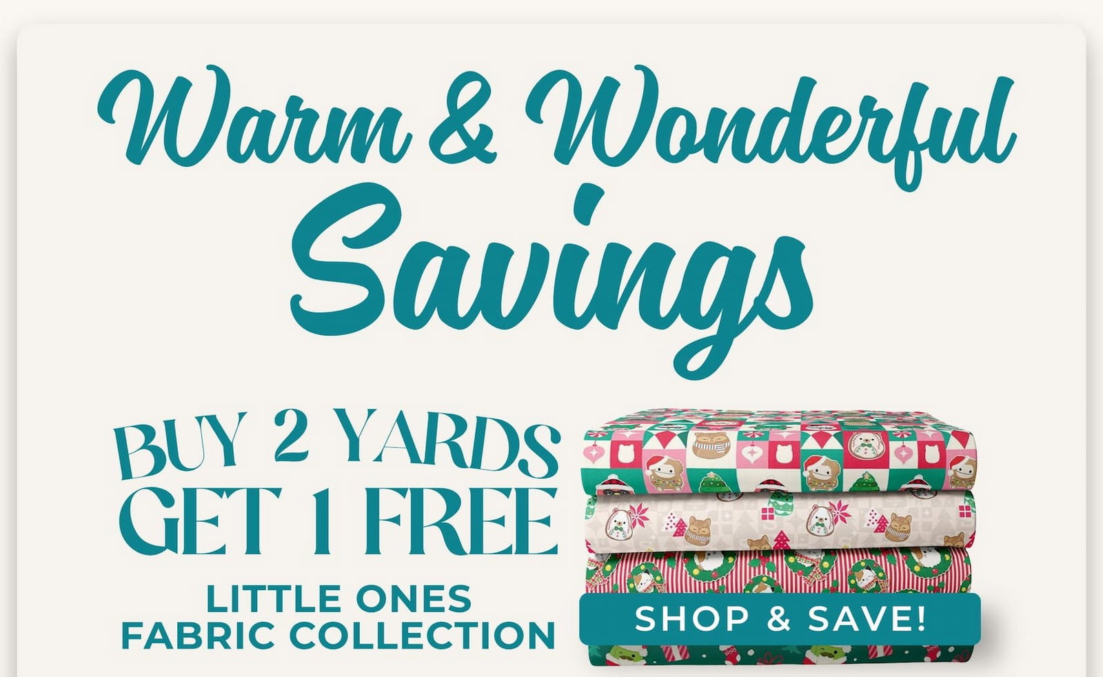 Buy 2 Yards Get 1 Free