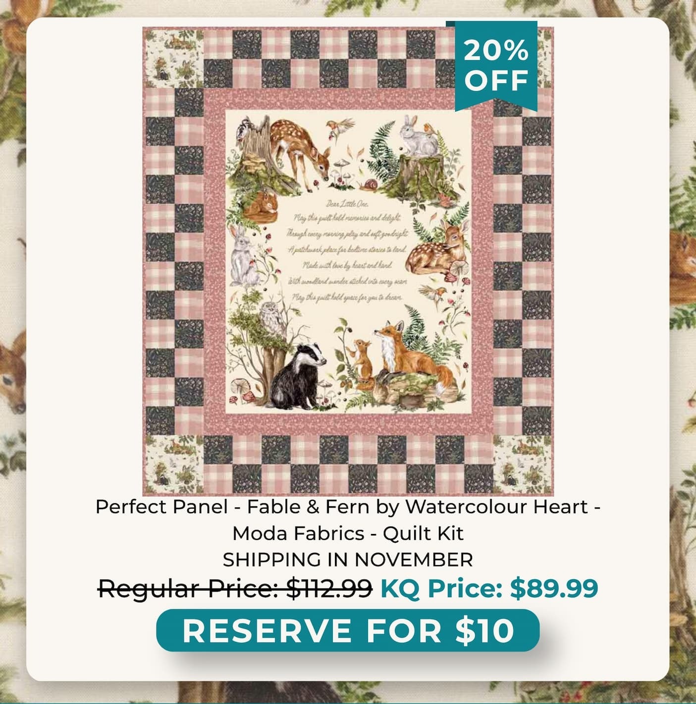 Fable & Fern Quilt Kit