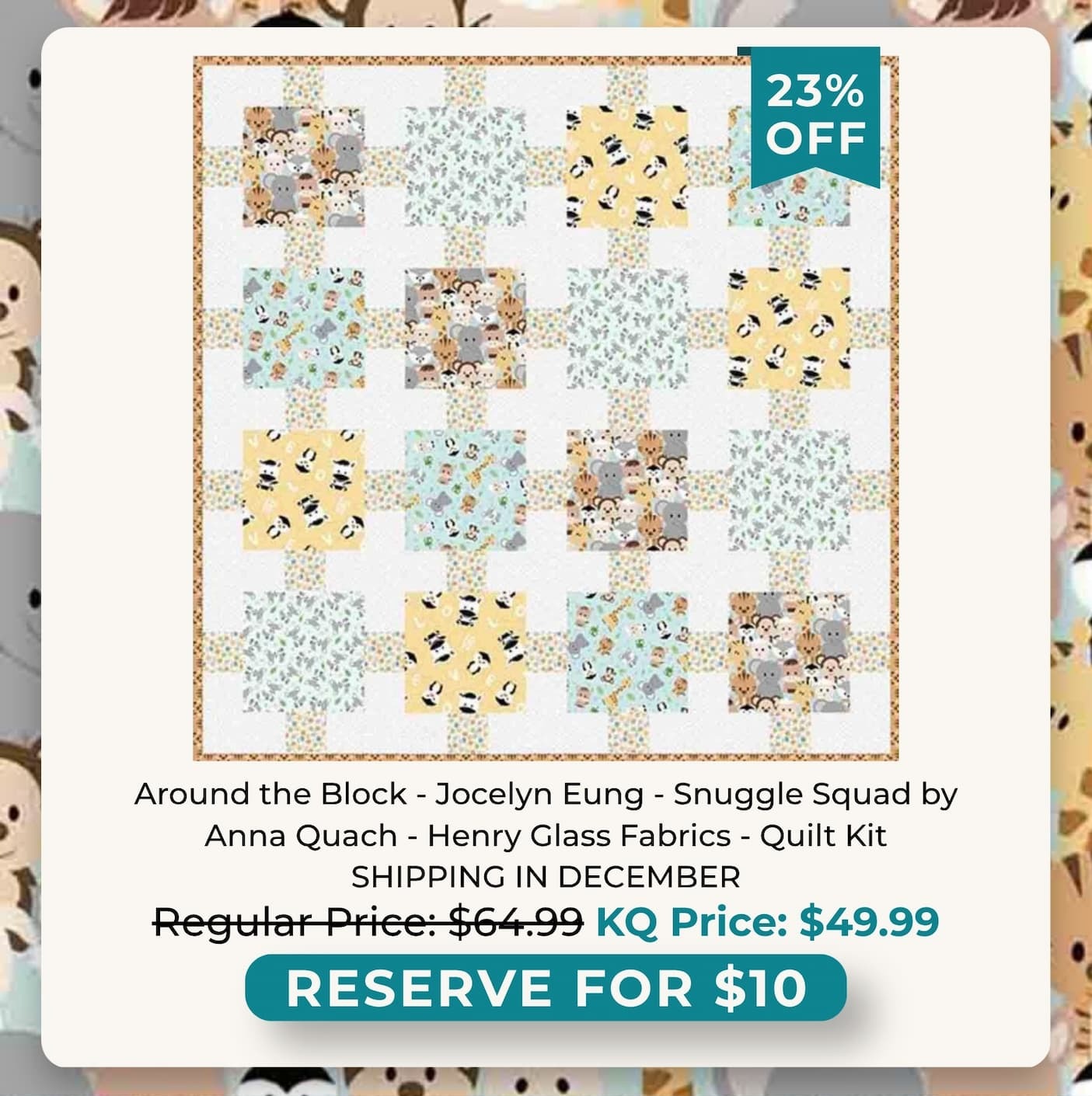 Around the Block Quilt Kit
