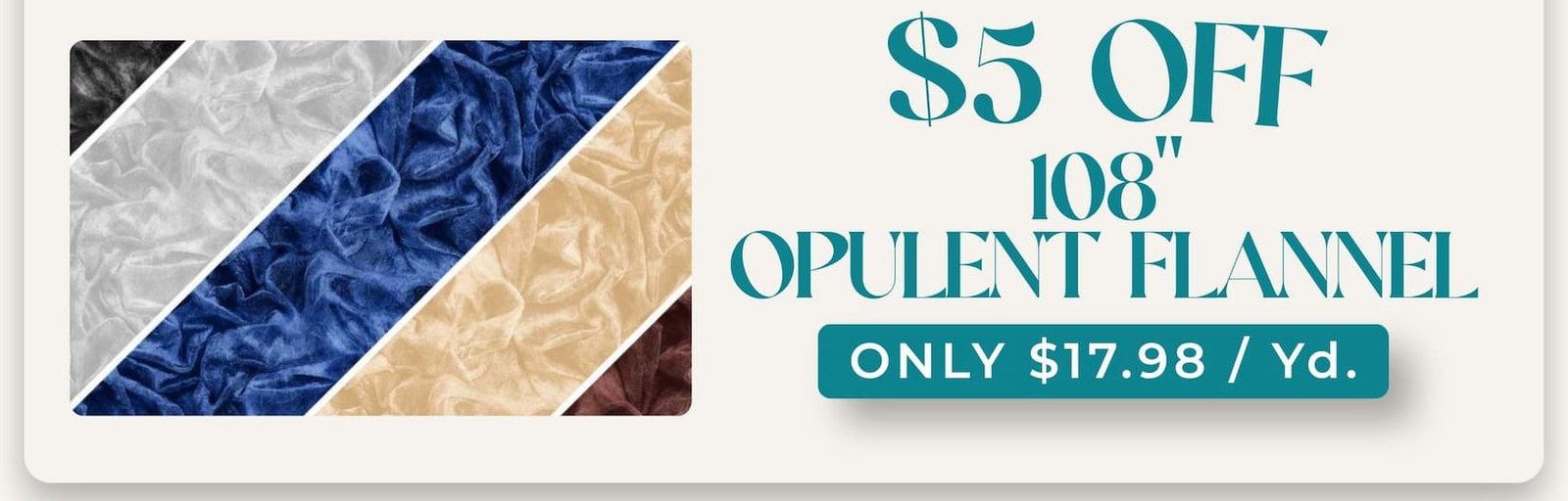 $5 off Opulent Flannel