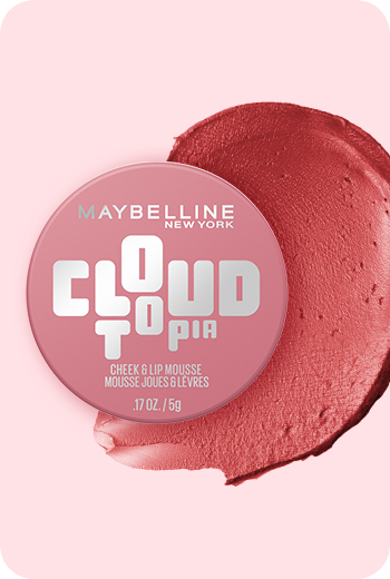 Cloudtopia Lip & Cheek Mousse Packshot and Swatch