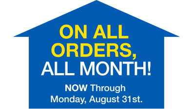 Free Shipping On All Orders ALL Month!