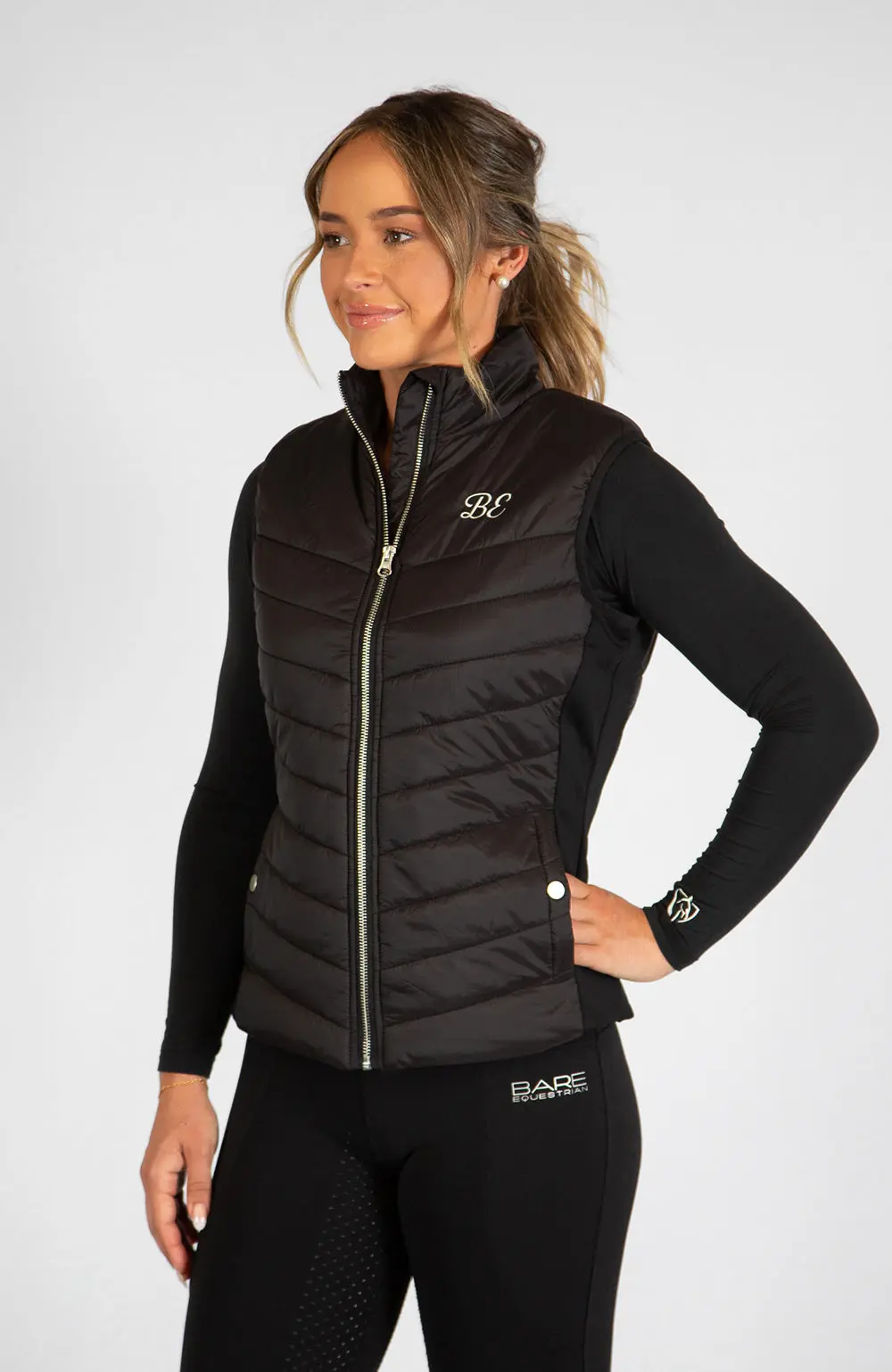 BARE Winter Series Sovereign Slimline Padded Vest - Black
