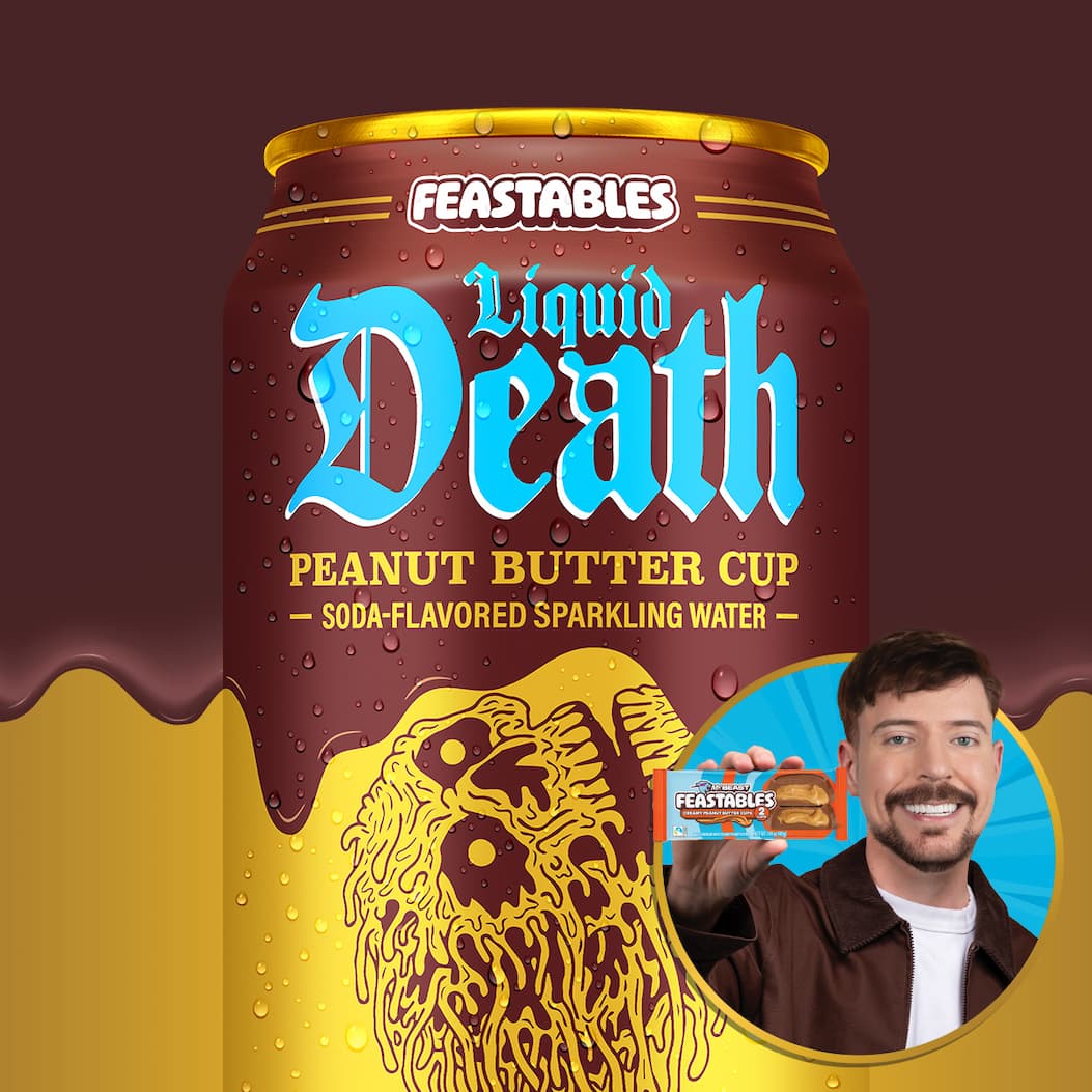 Liquid Death x Feastables