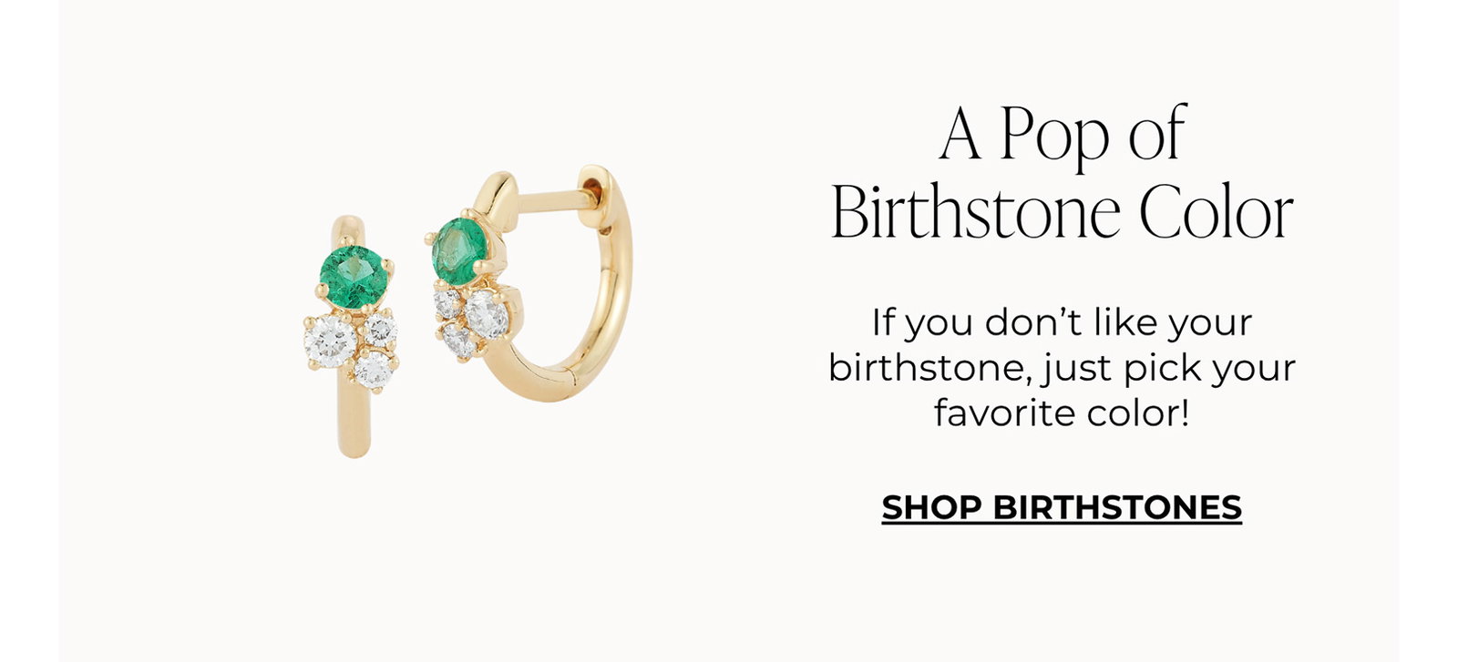 A Pop of Birthstone Color - If you don't like your birthstone, just pick your favorite color! | SHOP BIRTHSTONES