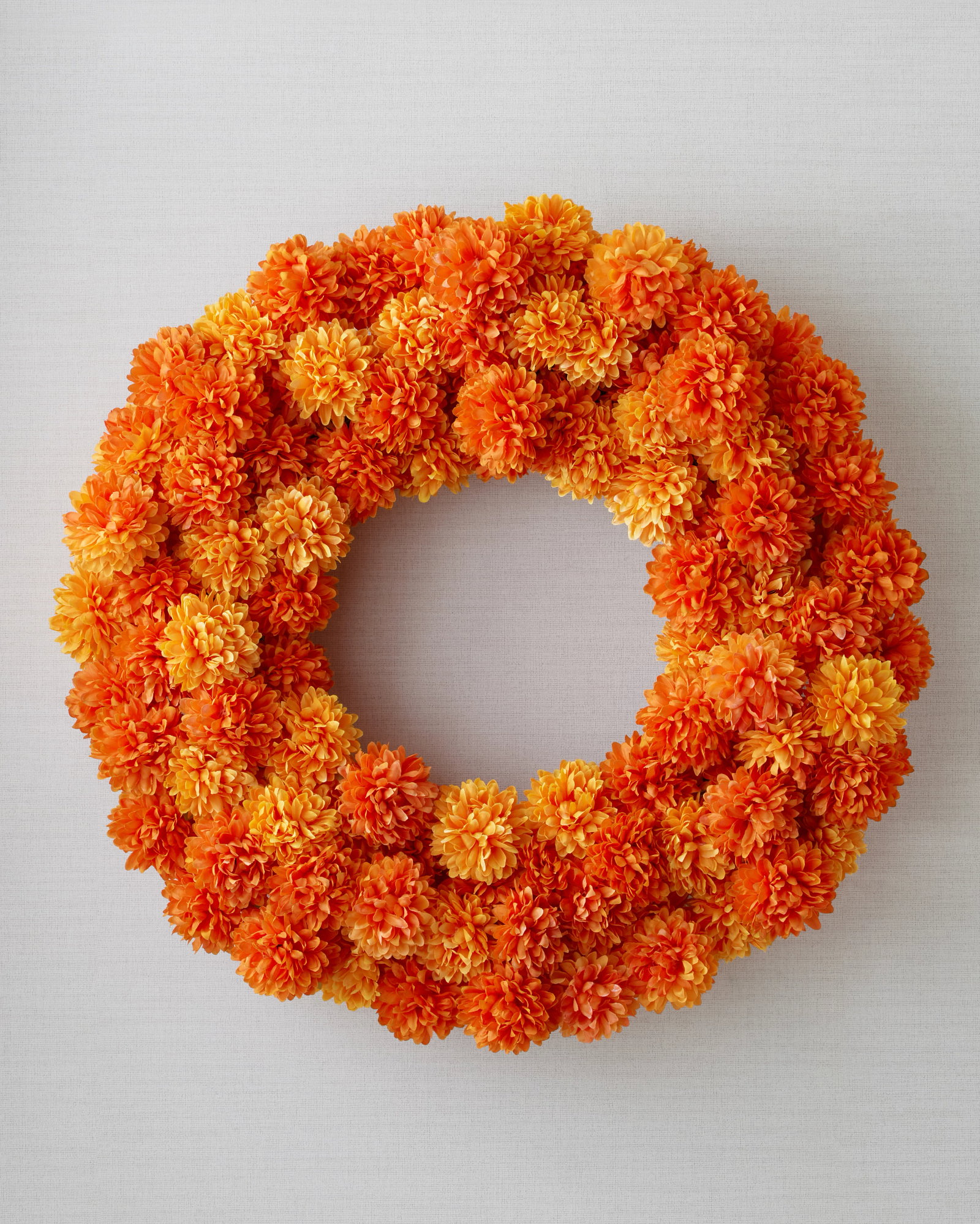 Image of 24" Outdoor Marigold Meadow Wreath