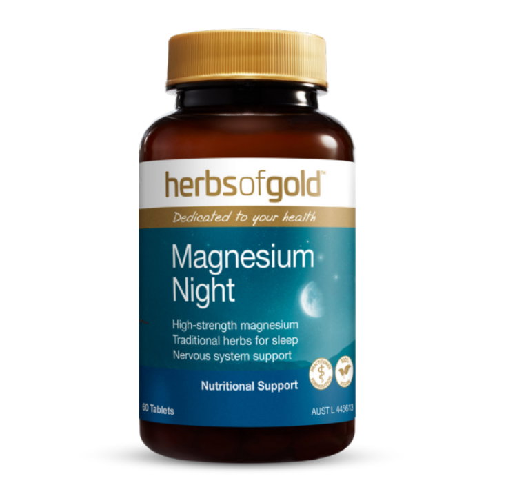Herbs of Gold Magnesium Night 120 Tablets