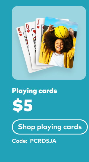 Playing cards $5. Code: PCRD5JA. Shop playing cards.