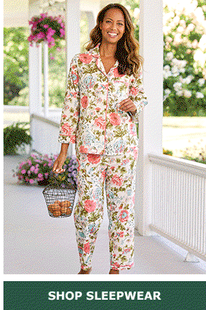 Shop Sleepwear. Ella Simone English Rose Cotton Lawn Pajama Set