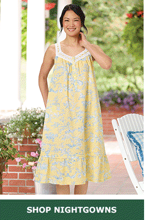 Shop Nightgowns. Ella Simone Floral Toile Cotton Lawn Nightgown