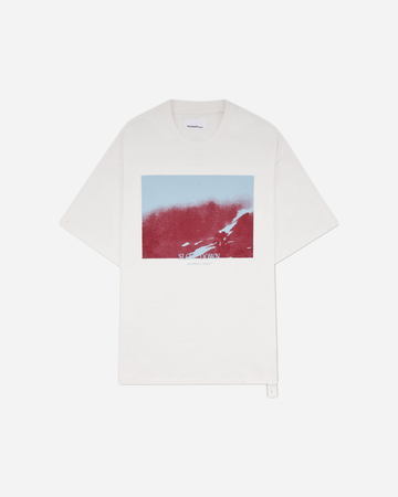 Men's Slow Down Print Regular Fit T-Shirt White