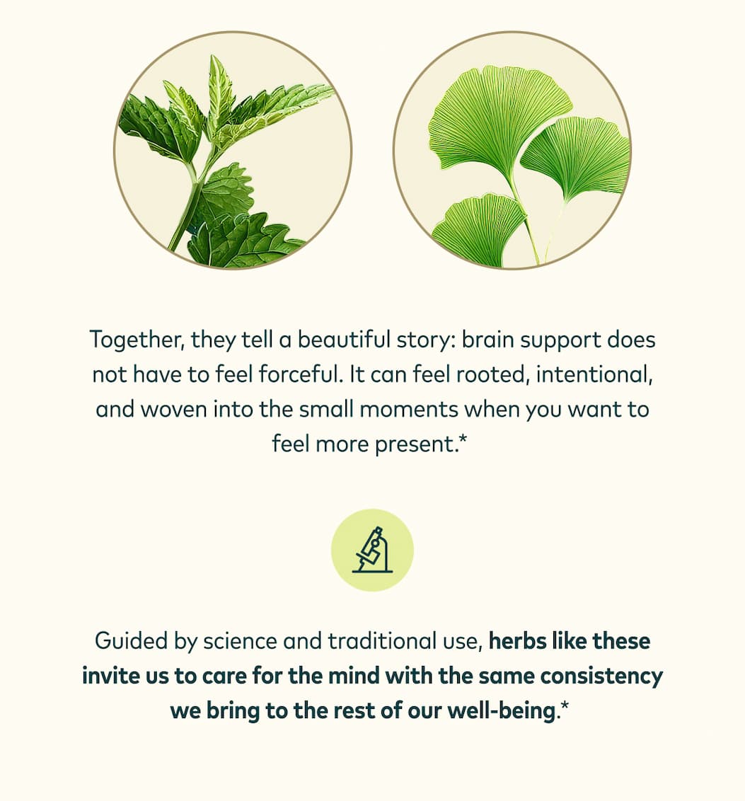 Science Behind Lemon Balm & Ginkgo