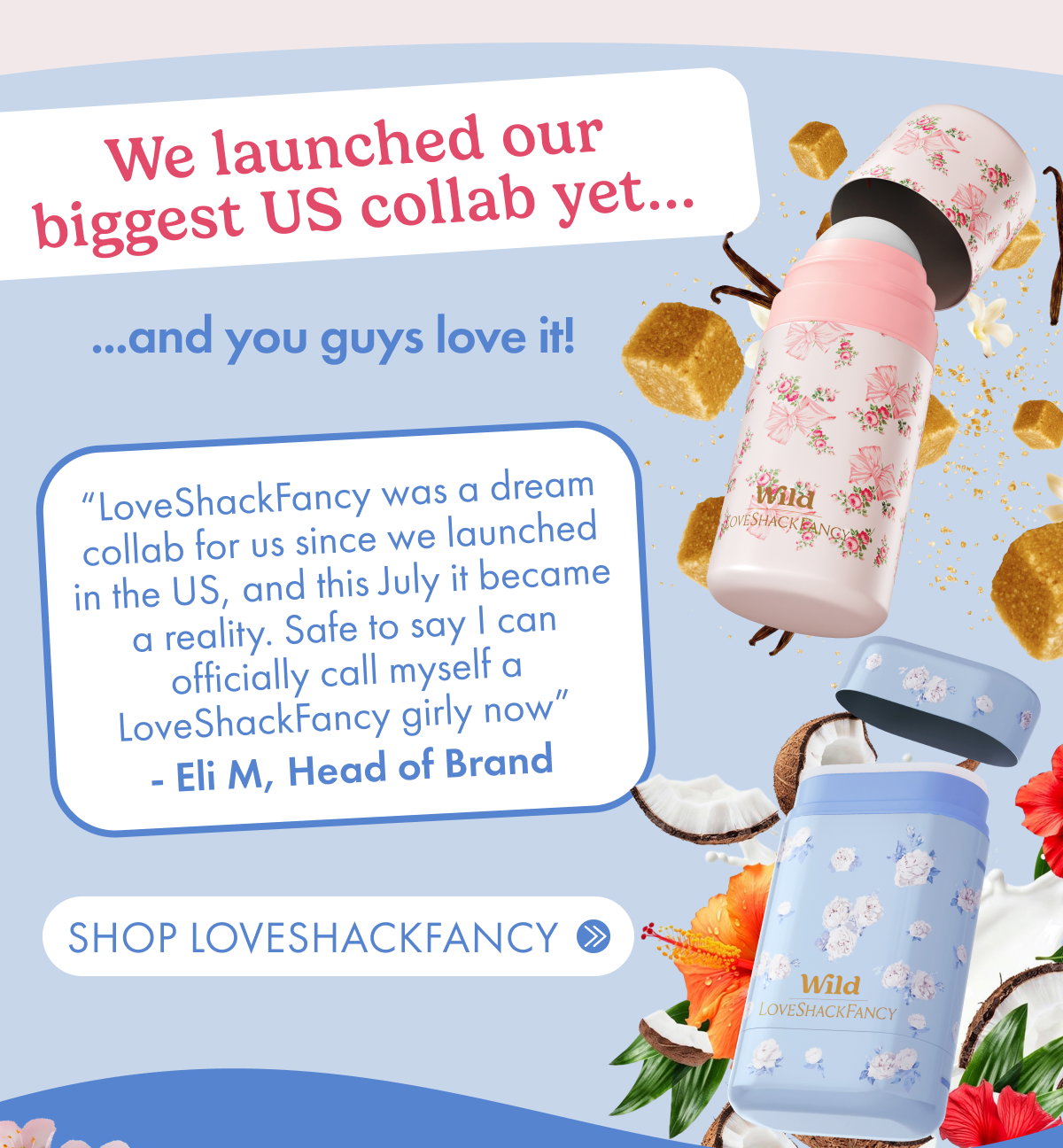 We launched out biggest US collab yet... LoveShackFancy