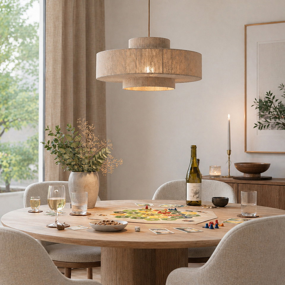Scenes from the living room with a board game atmosphere – photo