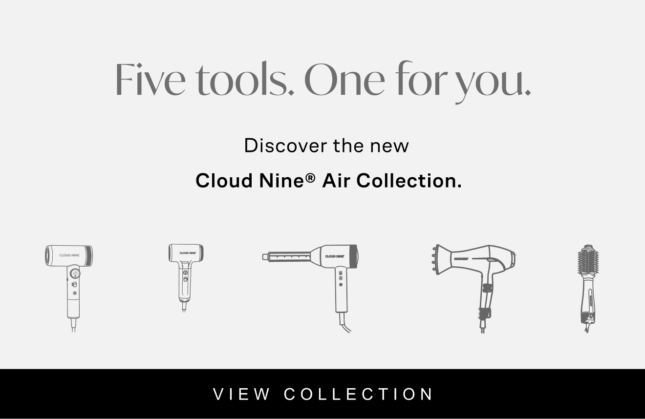 'five tools, One for you.' Featuring icons of the Cloud Nine Air Collection.