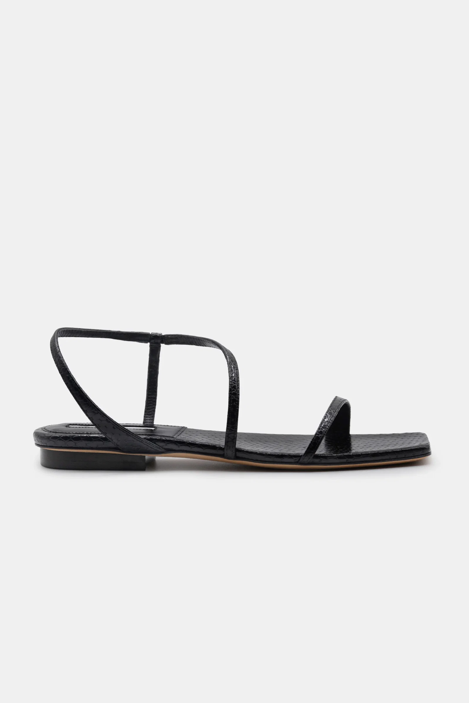 Image of Delice in Black Embossed Snake — FINAL SALE