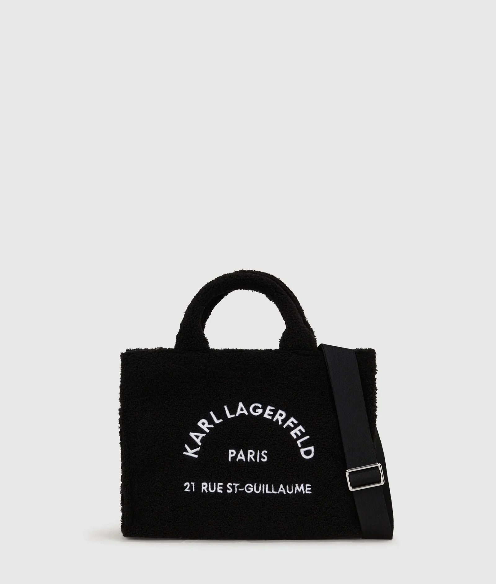 Image of Rue St-Guillaume faux-shearling tote bag