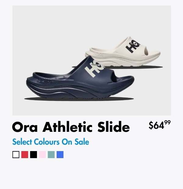 hoka unisex ora athletic slide, $64.99