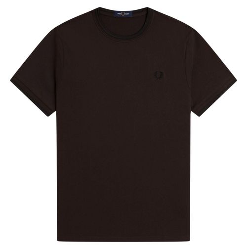 Fred Perry Twin Tipped T-Shirt - Rich Brown