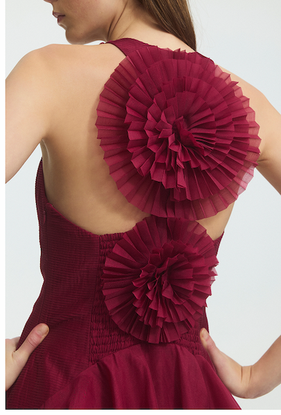 Radiate Pleated Gown Detail Shot