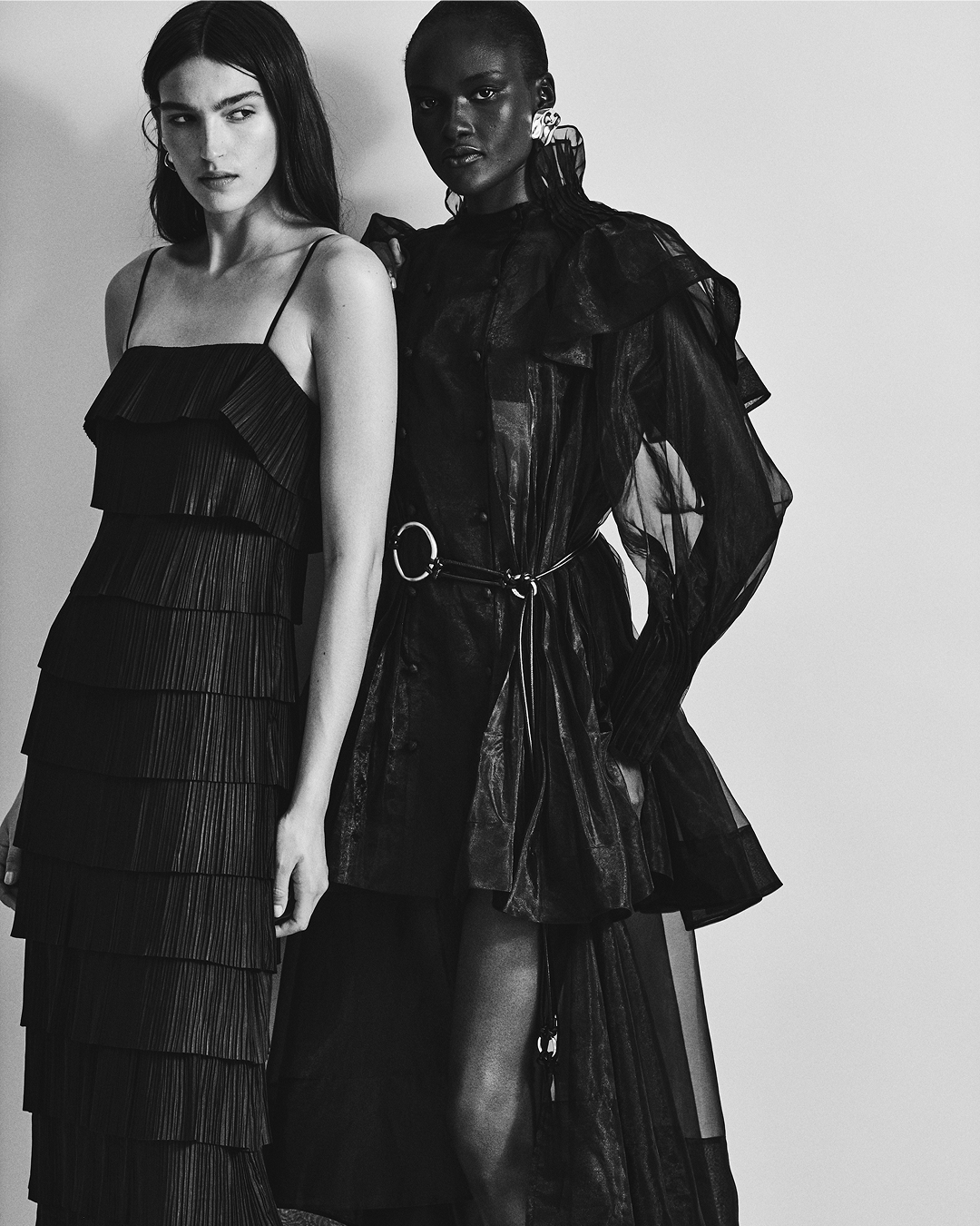 Shade Pleated Midi Dress and the Mirella Trench