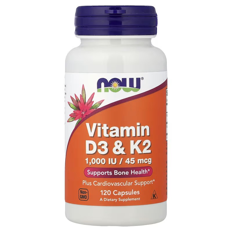 Image of NOW Foods Vitamin D3 & K2