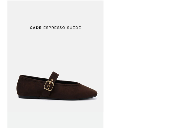 Cade Espresso Suede