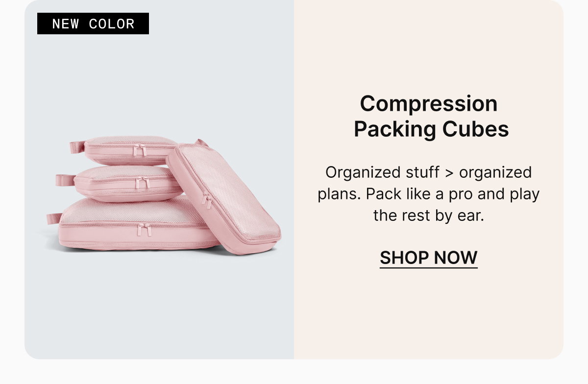Compression Packing Cubes | Organized stuff > organized plans. Pack like a pro and play the rest by ear.