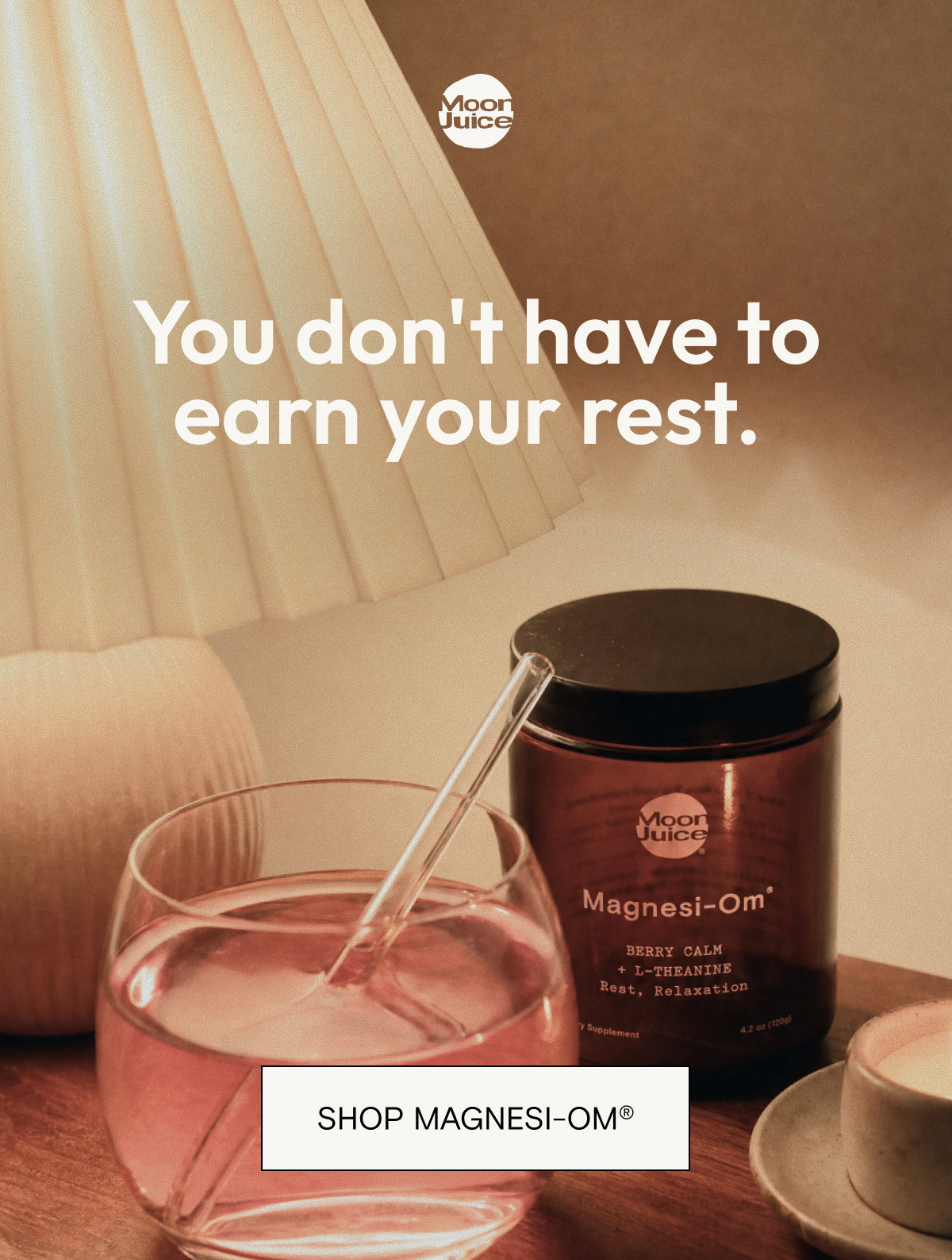 You don't have to earn your rest. Shop Magnesi-Om.