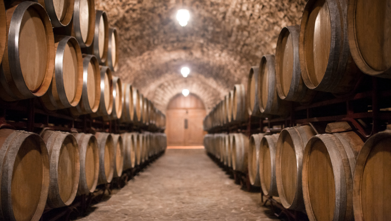 Wine barrels