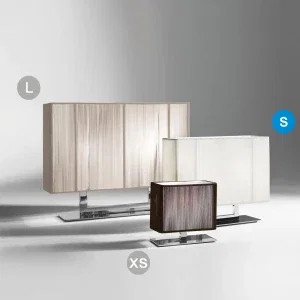 Axolight Clavius TL S — table lamp with pleated lampshade