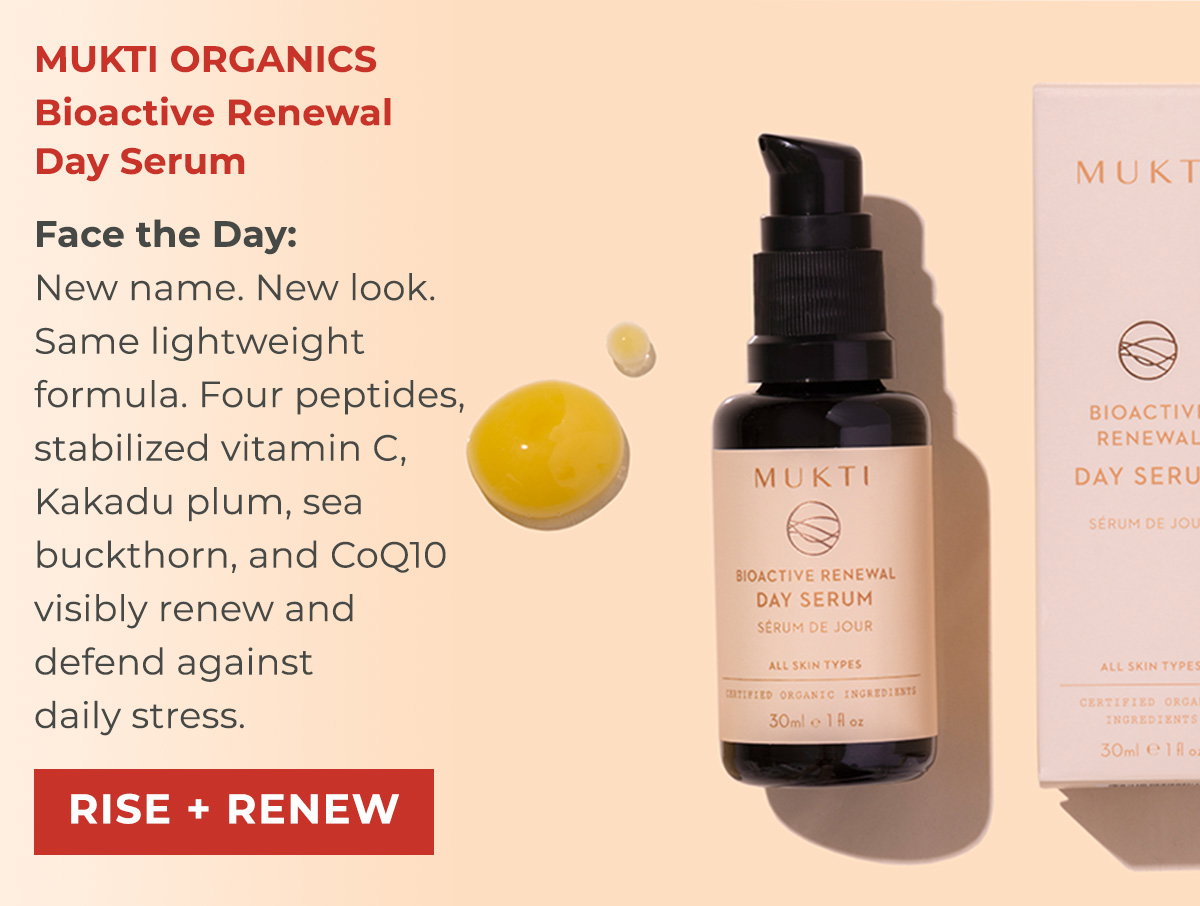 Mukti OrganicsBioactive Renewal Day Serum 