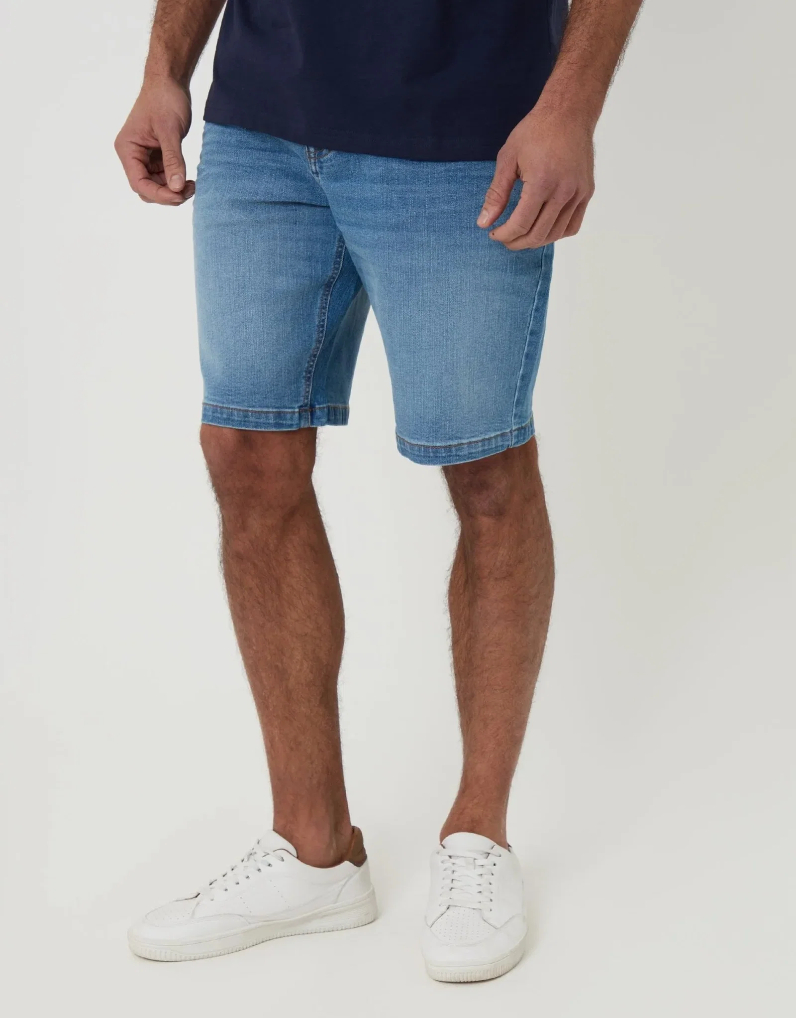 Image of Denim Shorts in Light Wash