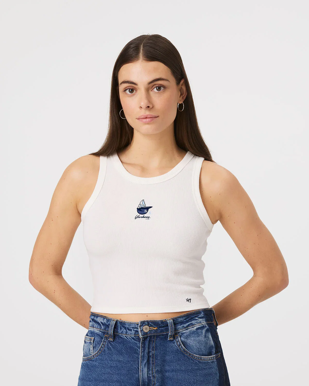 Image of New York Yankees Ice Cream '47 WOMEN'S Baby Rib Tank