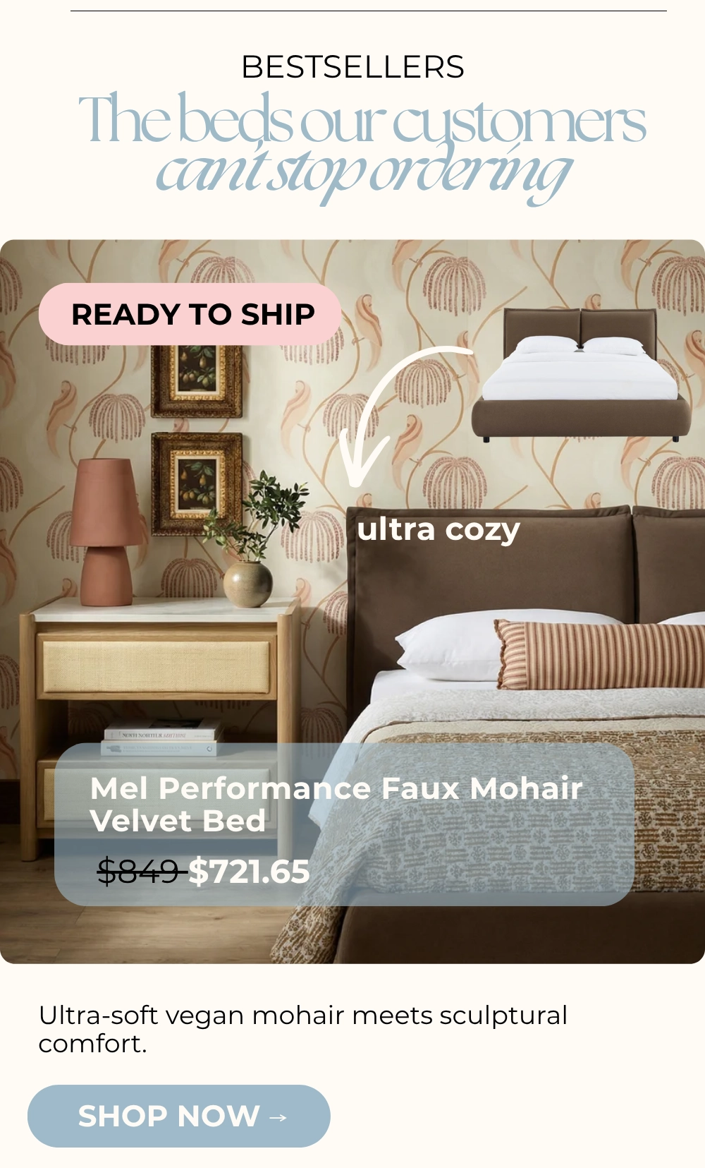 Mel Faux Bed