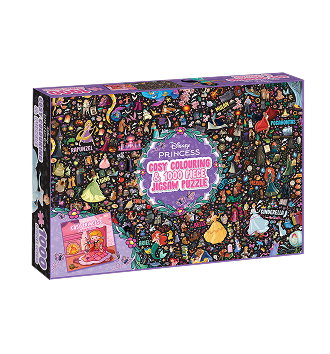 Disney Princess: Cosy Colouring Book & 1000 Piece Jigsaw Puzzle